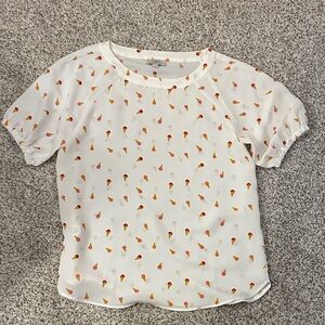 LOFT Kids Short Sleeve Tee with Ice Cream Print